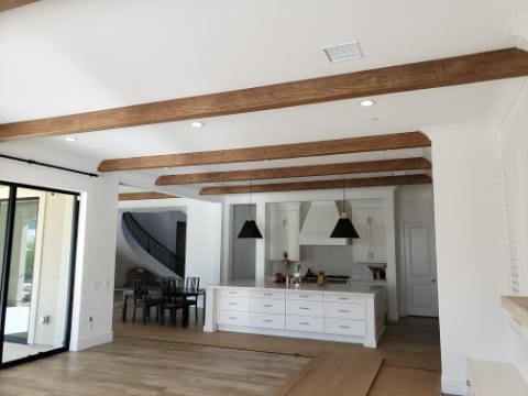 Custom ceiling beams